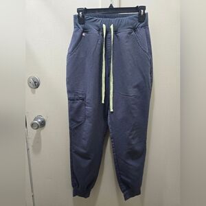 Figs Jogger Pants with Lime Drawstring